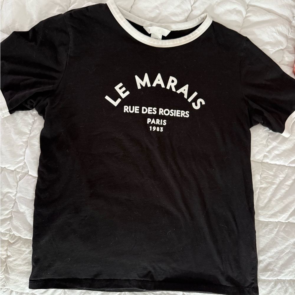 H&M Black and White Tee
